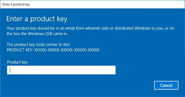Windows 10 mit einem Product Key aktivieren