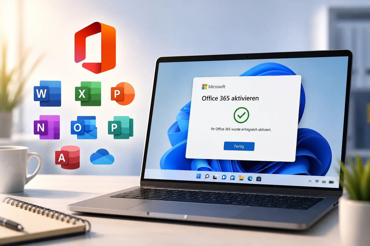 Wie aktiviere ich Microsoft Office 365 unter Windows?